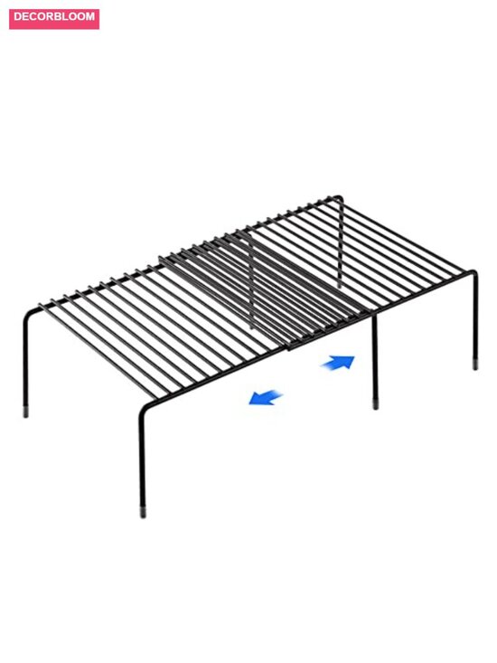 Other - Expandable Cabinet Shelf Organizer, Extendable 12.3-22.5 in, Heavy Duty Steel,